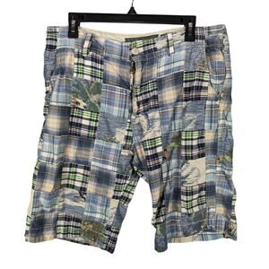 Old Navy Shorts Mens 33 Chino Patchwork Nautical Ocean Vintage Y2K Preppy Beachy